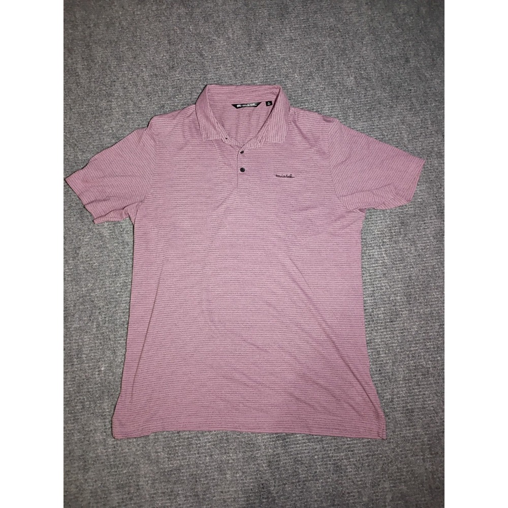 Travis Mathew Men's Purple And‎ Black Golf Polo Size XL
